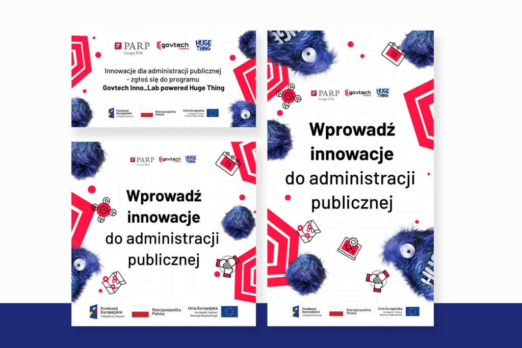 Huge Thing graphics in Polish for a public administration innovation program
