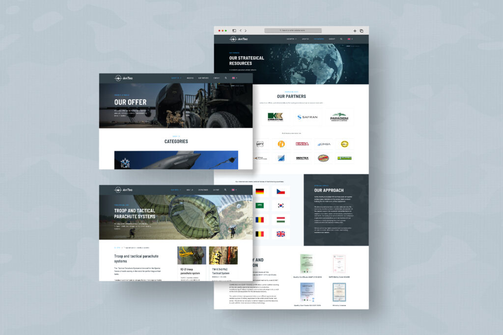 Avitec offer and partner pages