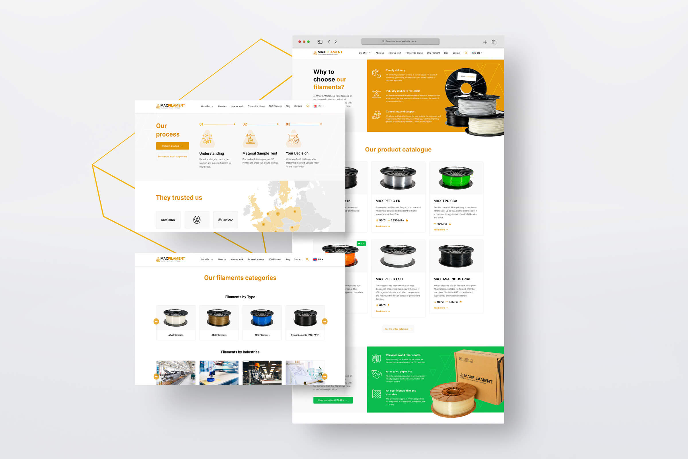 Maxfilament filament category pages