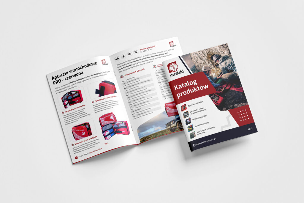 Medaid product catalogue for first-aid kits