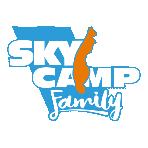 Animated Sky Camp Family logo